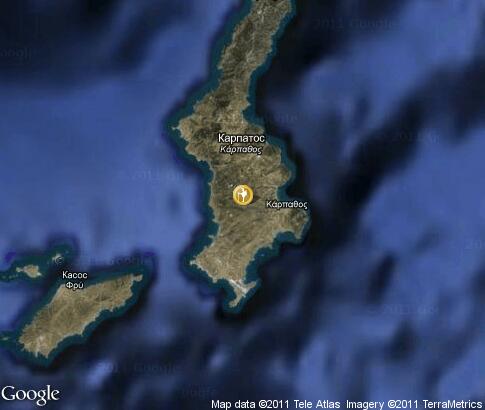 map: Karpathos, tourism