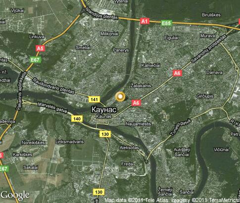map: Kaunas