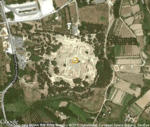 Knossos: video, popular tourist places, Satellite map, Images - Crete