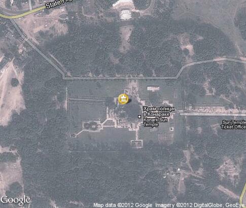 マップ: コナーラクのスーリヤ寺院