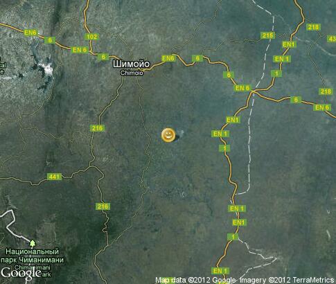map: Kudu Hunting in Mozambique
