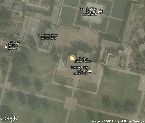 map: Lahore Fort