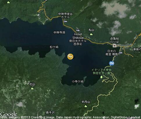 map: Lake Chuzenji