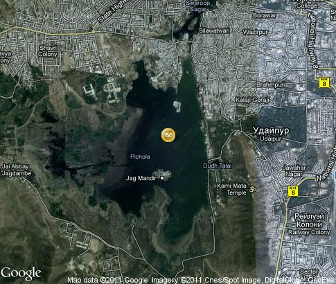 map: Lake Pichola