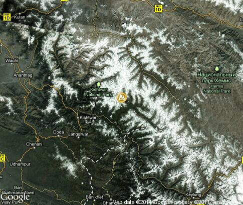 map: The landscape of Kashmir