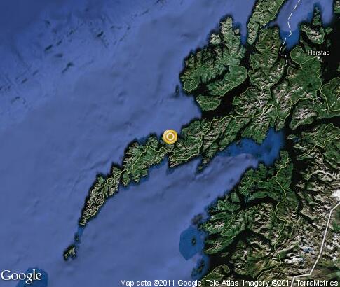 map: Lofoten, archipelago