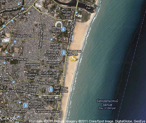 map: Marina Beach