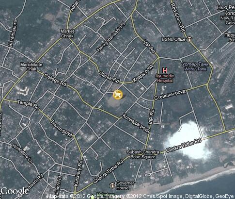 map: Market in Puri