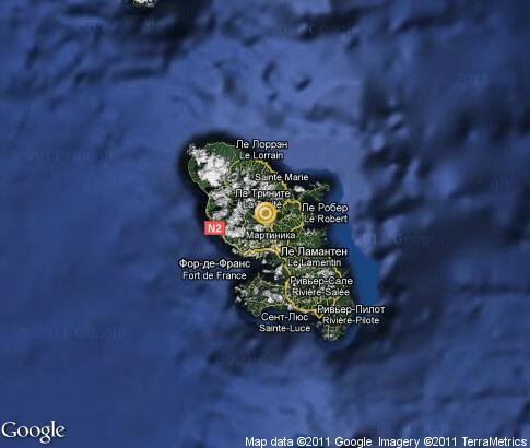 map: Martinique