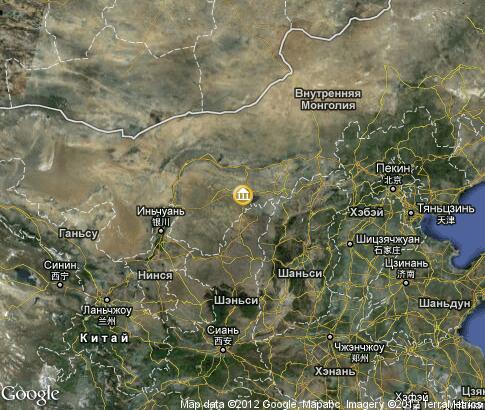 map: Mausoleum of Genghis Khan