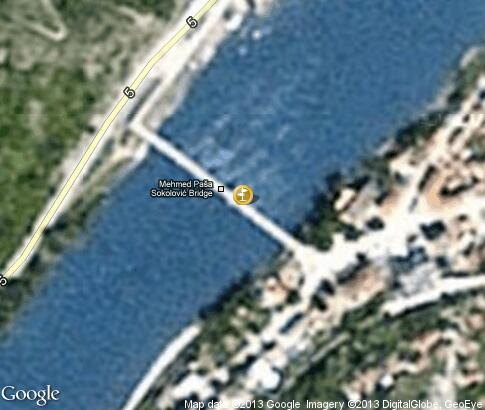 map: Mehmed Pasa Sokolovic Bridge