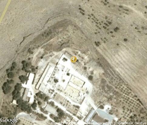 map: Memorial of Moses on Mount Nebo