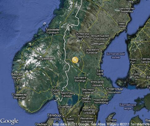 map: Midsummer celebration in Dalarna