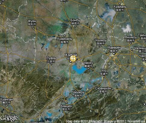 map: Modern-day Anhui