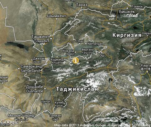 map: Monuments of Tajikistan