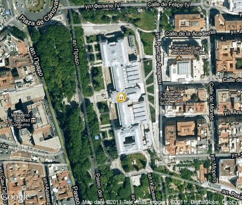 map: Museo del Prado