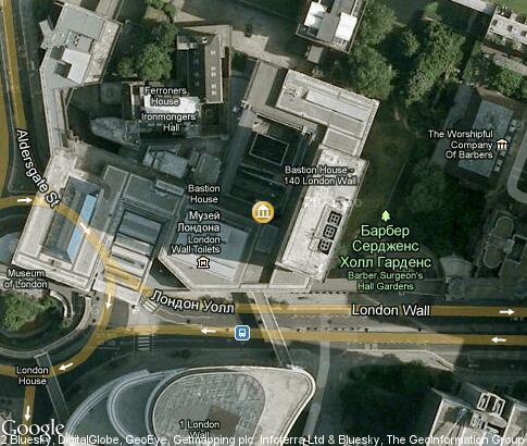 地图: 倫敦博物館