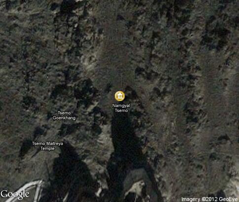 map: Namgyal Tsemo Monastery