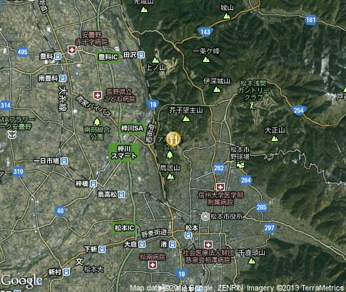 map: National Dishes in Matsumoto