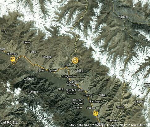 map: National holiday in Ladakh