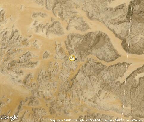 map: Natural architecture of Wadi Rum