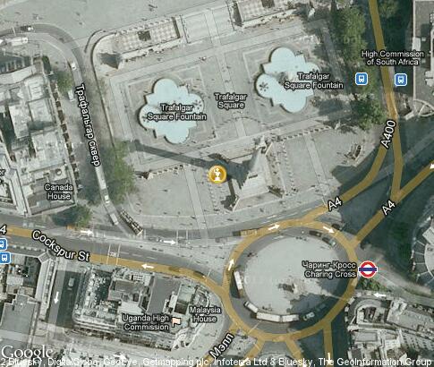 map: Nelson's Column