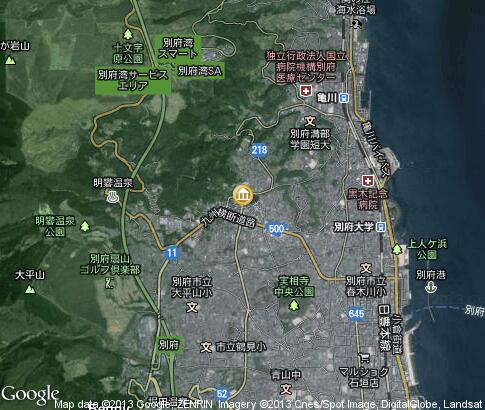 地图: Night Beppu