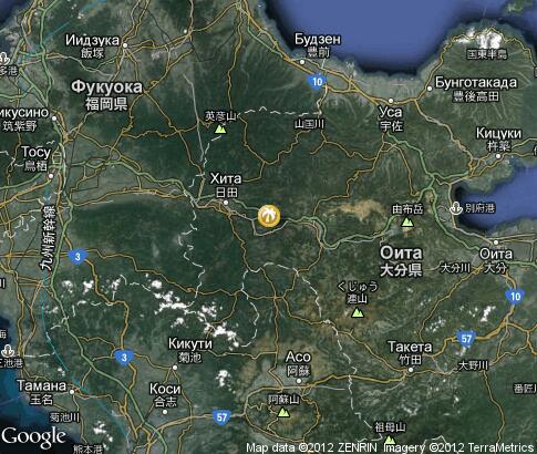 map: Oita Hot Springs