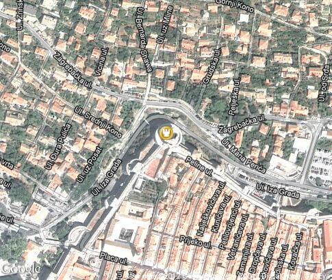 map: Old fortress of Dubrovnik