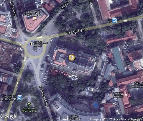 map: Opera Theatre in Hanoi