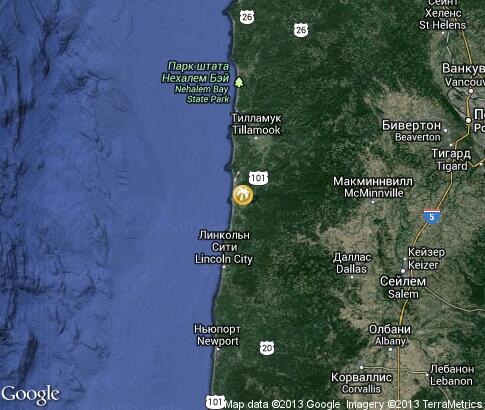 map: Oregon Coast