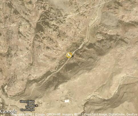 map: Petra gorge