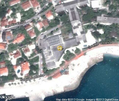 map: Plaza hotel in Herceg-Novi