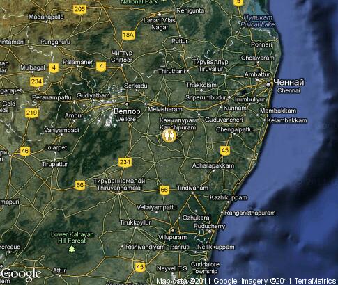 map: Population of Tamil Nadu