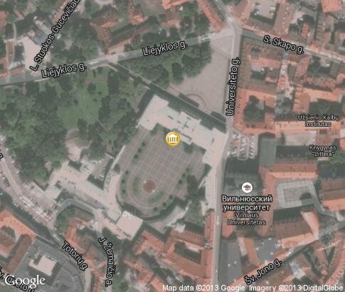 map: Presidential Palace, Vilnius