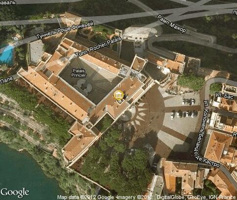 карта: Княжеский дворец в Монако