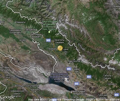 map: Qakh Rayon