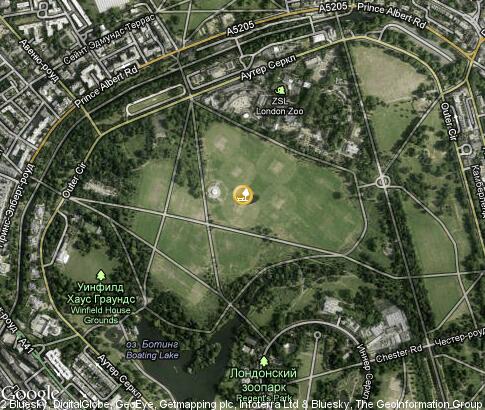map: Regent's Park