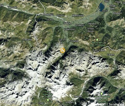 map: Rugova Canyon