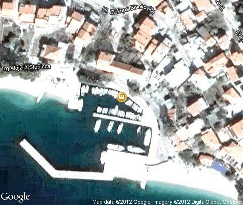 map: Sailing in Brela