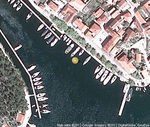 map: Sailing in Skradin