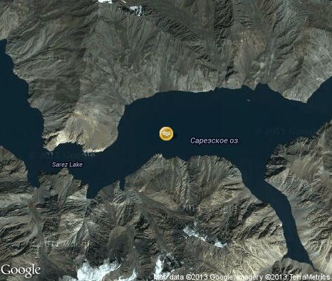 map: Sarez Lake