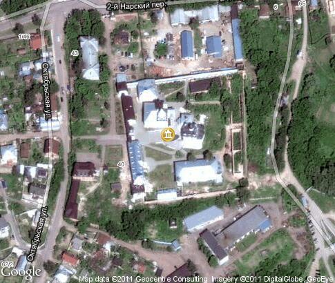 地图: Serpukhov Vladichny Vvedensky convent