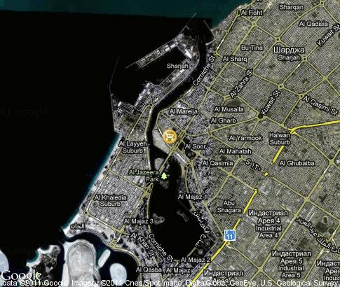 map: Sharjah Markets