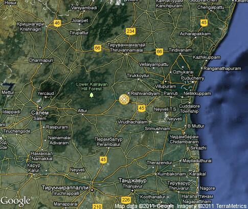 map: Silk of Tamil Nadu
