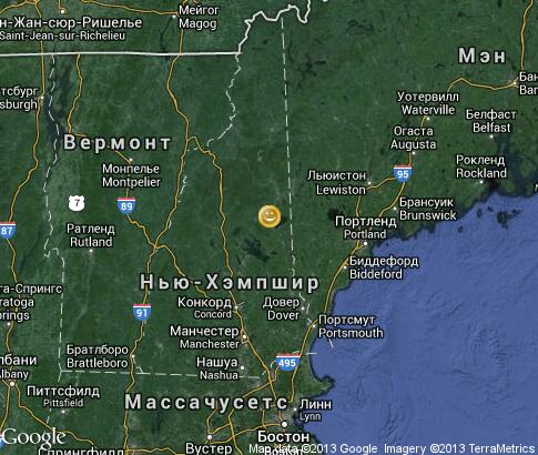 地图: Sleigh Rides in New Hampshire