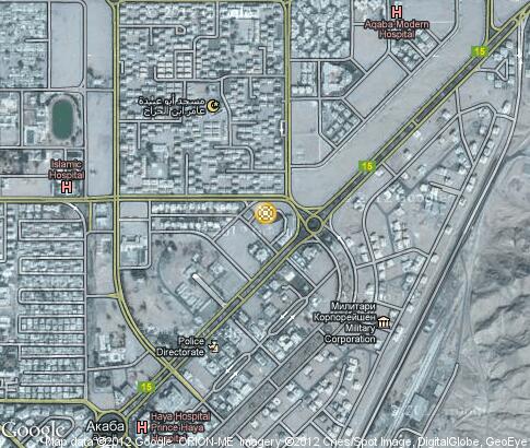 map: Souvenir shops in Aqaba