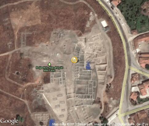 map: Sphinx Gate in Alaca Hoyuk