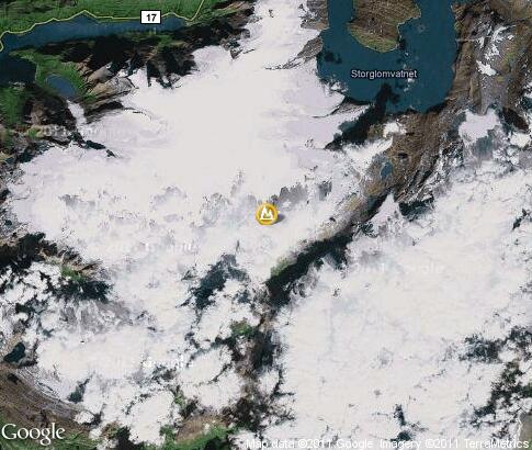 map: Svartisen, glacier