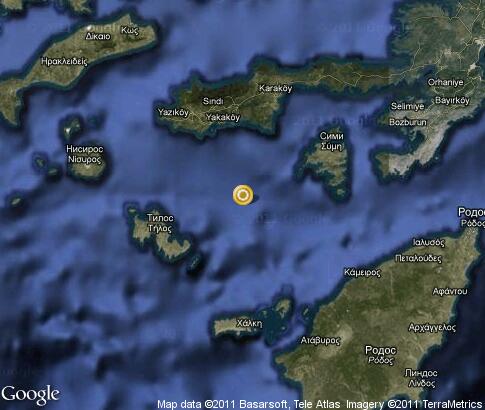 map: Symi and Chalki (Halki), islands